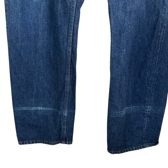 Vintage Levi’s Men’s 501 Jeans 42x32 Button Fly Straight Leg Blue Denim Cotton - Picture 3 of 10